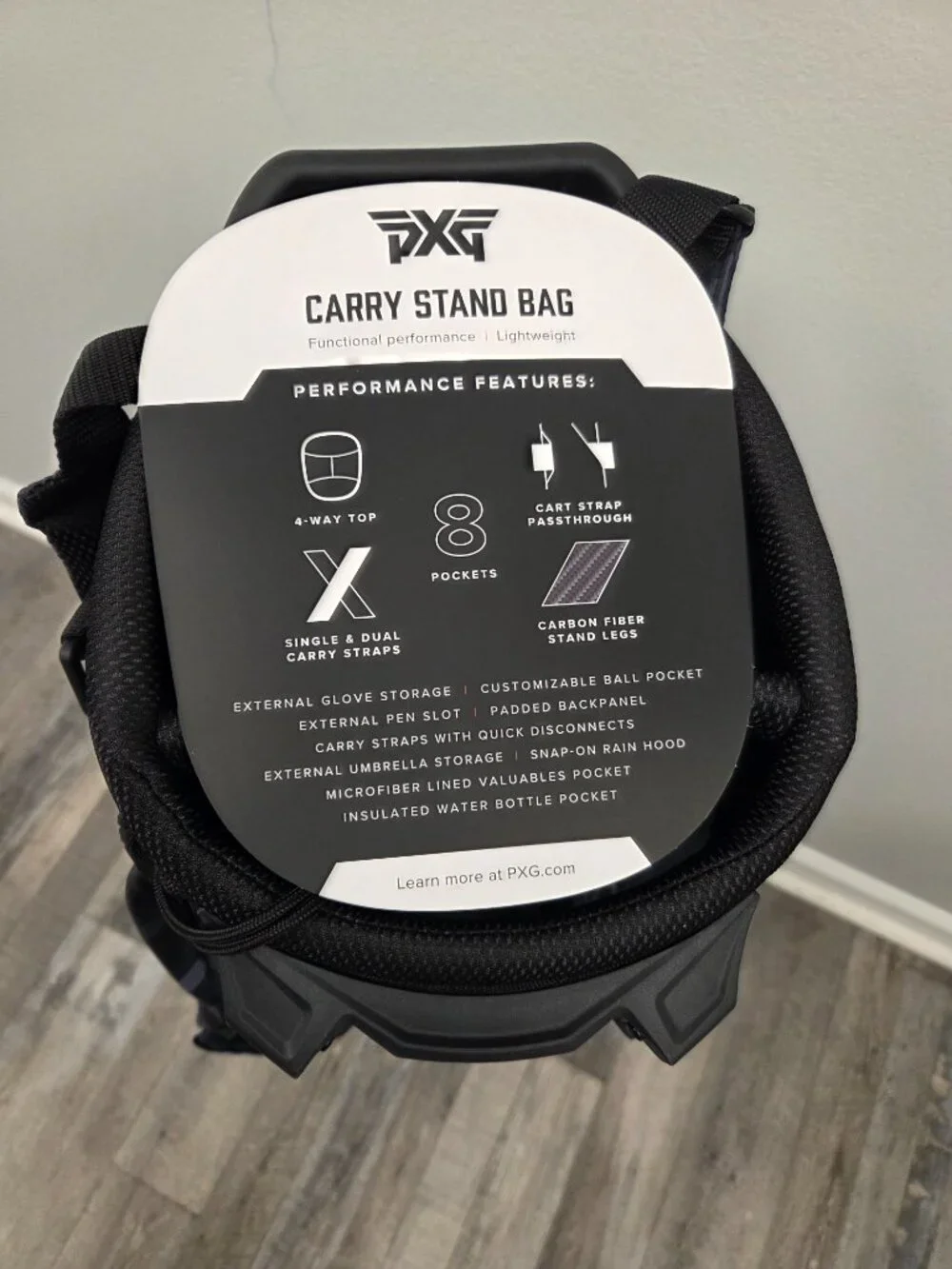 Parsons Xtreme Golf PXG Fairway Black Camo Xtreme Hybrid Stand Bag New